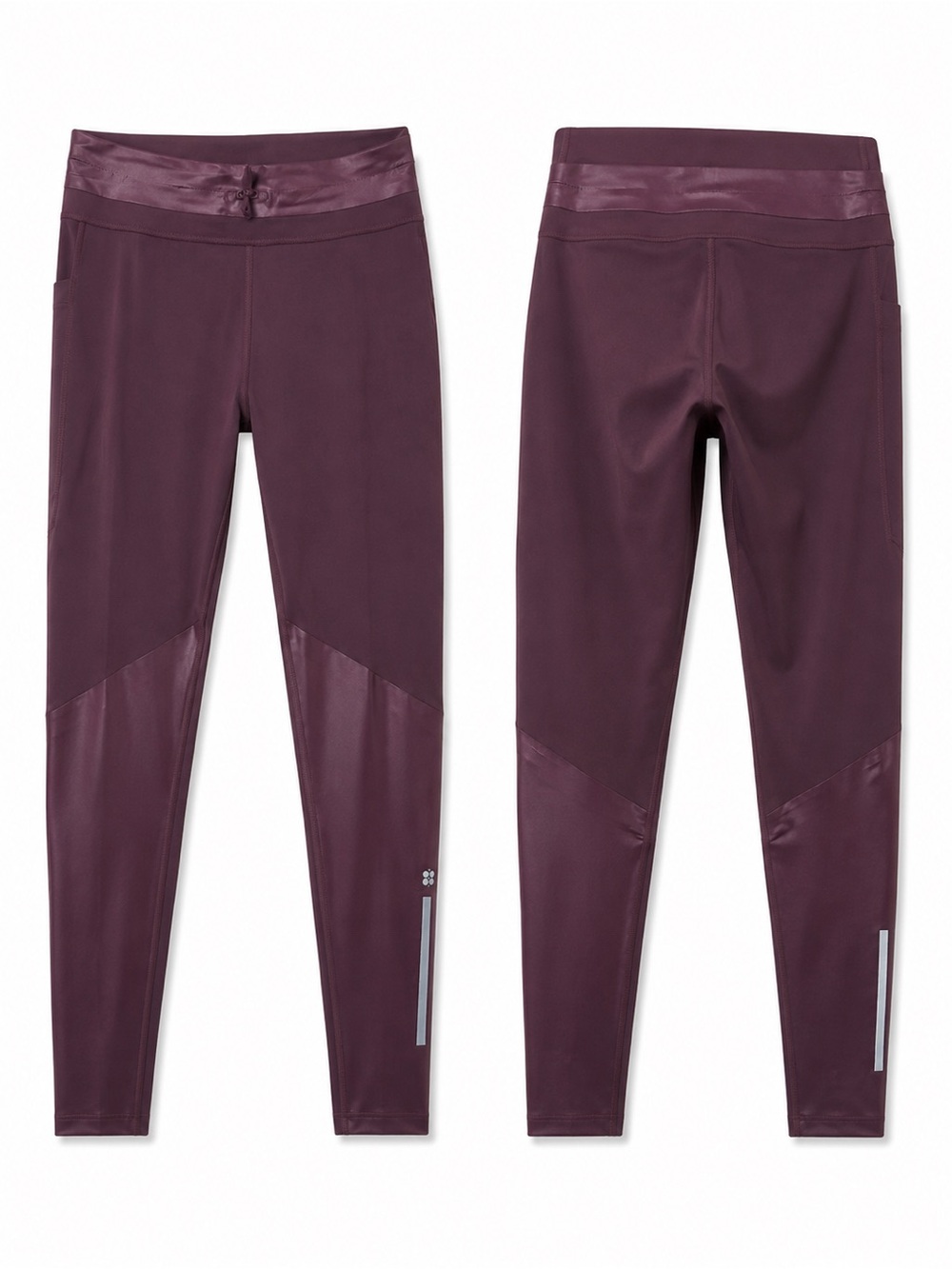 Sweaty Betty Power Mission Gym Leggings Burgundy XL